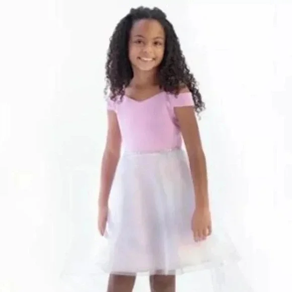 Rare Editions Cold Shoulder Costume Back Train big girls Size 12 - Picture 12 of 13